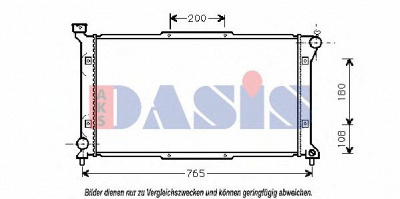 AKS DASIS 350230n -  Радиатор, охлаждение двигателя